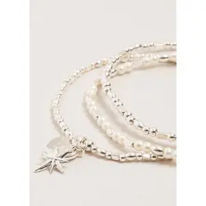 Phase Eight Silver Beaded Bracelet